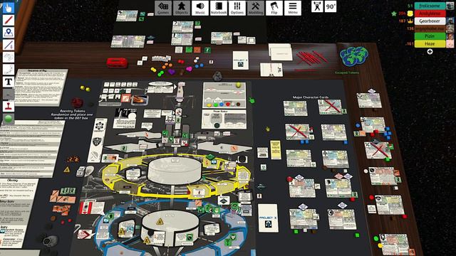 Stationfall playtest - Alien signal mayhem (6 players), TTS смотреть онлайн