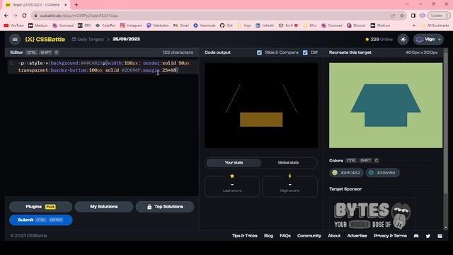 CSS Battle Solution | Daily Targets - 25th September 2023 | CSS3 | CSS Challenge смотреть онлайн