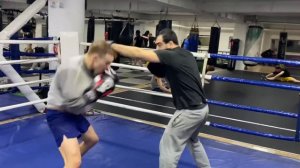 Бокс | Работа на лапах | комбинации в боксе