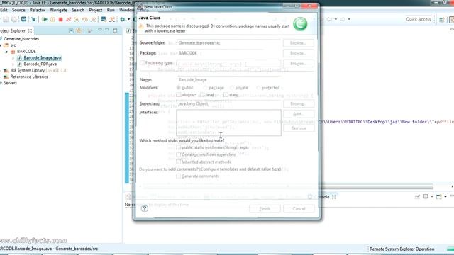 Generate Barcodes Dynamically Using JAVA смотреть онлайн