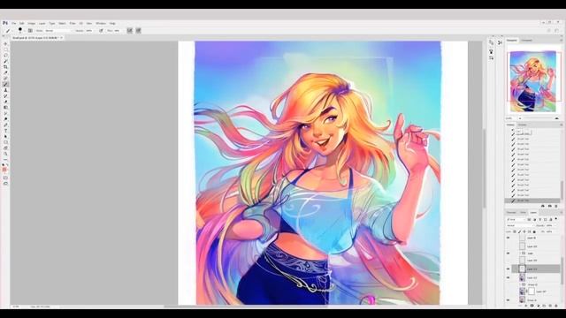 Loish - (Lois Van Baarle) Photoshop Digital Art Tutorial