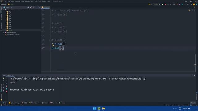 L10 - Set in Python Complete Explanation in one video || Python Complete Course смотреть онлайн