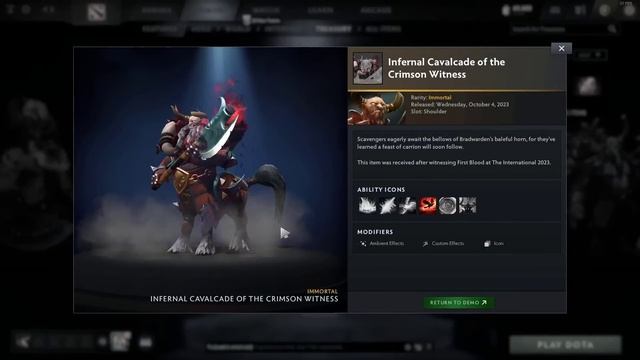 DOTA 2 - TREASURE OF THE CRIMSON WITNESS 2023 смотреть онлайн