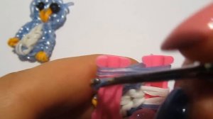 СОВА из резинок на рогатке без станка | Owl Rainbow Loom Bands