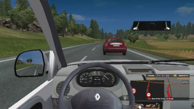 Euro Truck Simulator 2- Renault Kangoo+Accidentul !!! смотреть онлайн