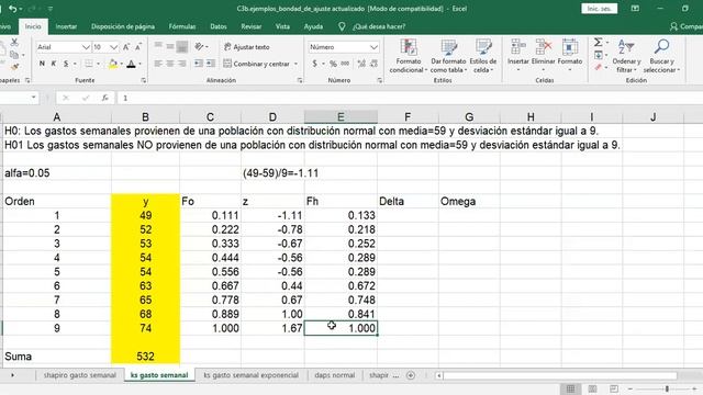 Prueba de Kolmogorov Smirnov ejemplos смотреть онлайн