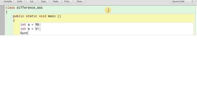 A program in java to find difference between two numbers using assignment method смотреть онлайн