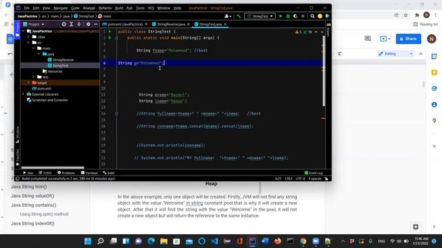 Java Class 4(part 1):Java String Manipulation смотреть онлайн