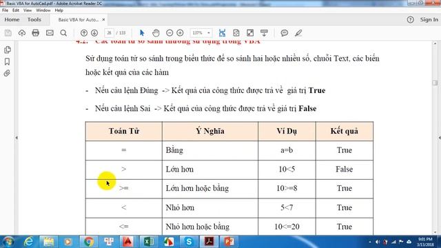 ? CadExTools_VBA cho Autocad | Video#07_Các hàm số học và toán tử thường dùng trong VBA смотреть онлайн