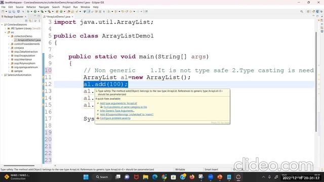 Java Programming Session 27: Collection Framework- ArrayList Introduction смотреть онлайн