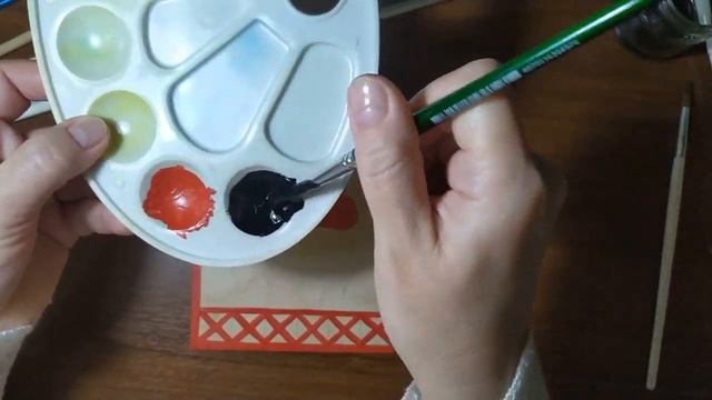 Мастер-класс "Мезенская роспись. Рисование коня". смотреть онлайн
