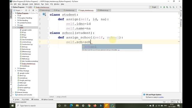 Single Inherittance in python | 111 Day code Challenge | Programming with Gautam смотреть онлайн