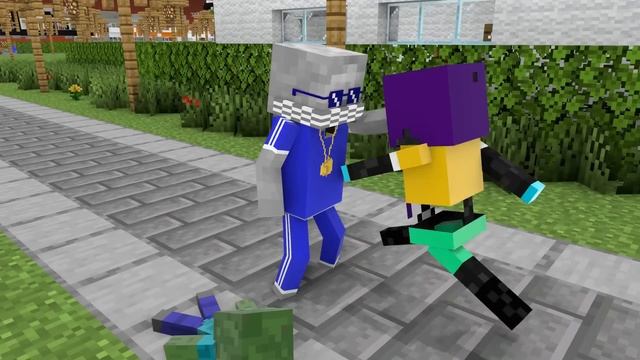 Monster School : Rescuing Baby Zombie Girl - Minecraft Animation смотреть онлайн