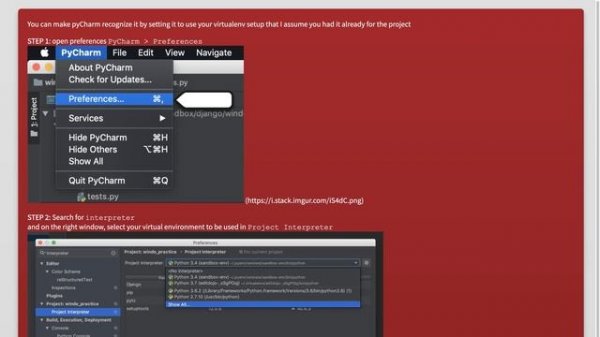 Unresolved reference: 'django' error in PyCharm