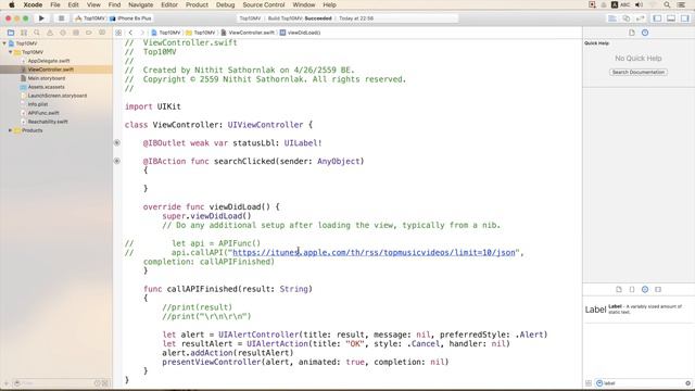 97 : สอนเขียนโปรแกรมบนระบบ iOS ด้วยภาษา Swift สำหรับผู้เริ่มต้น (Beginner) - Top 10 MV Part 4 смотреть онлайн