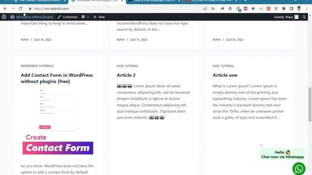 Add WhatsApp Chat to WordPress without plugins [21] смотреть онлайн