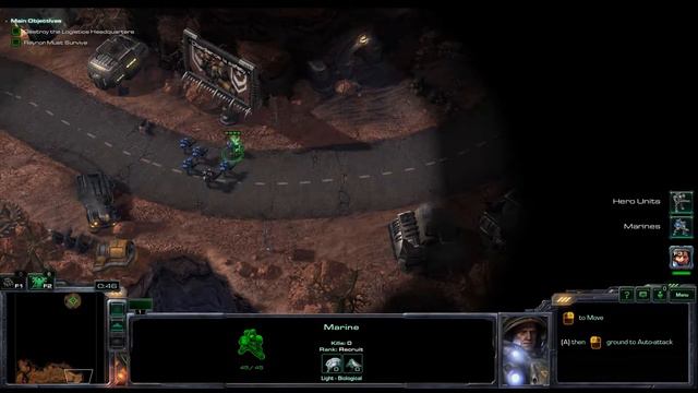 StarCraft 2 WoL : Brutal Campaign - Intro and Liberation day. смотреть онлайн