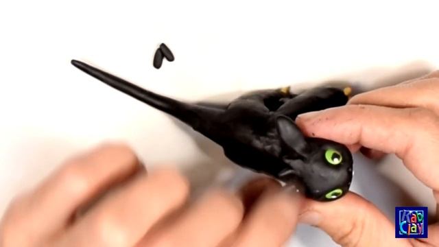 Toothless from clay ✿ Слепим Беззубик из пластилина смотреть онлайн