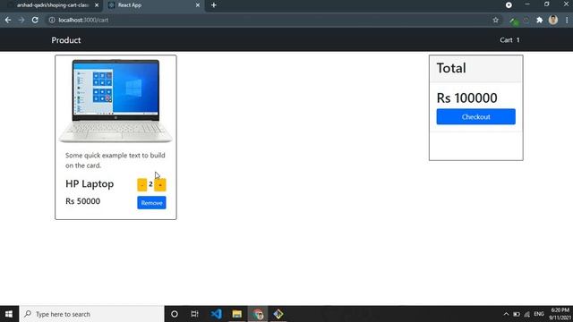 Shopping Cart React Redux смотреть онлайн