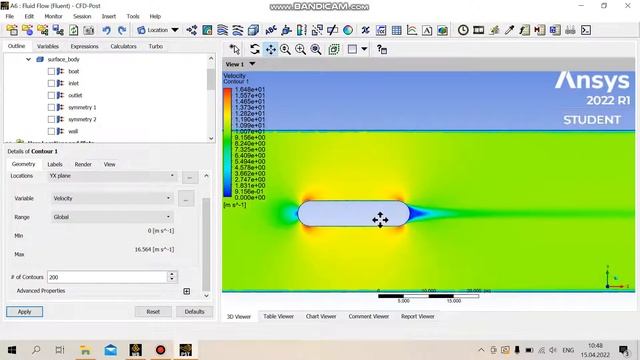 Урок 1. Часть 4. Ansys Fluent Tutorial. Анализ результатов решения (окно Results). смотреть онлайн