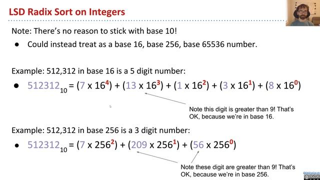 [Radix vs. Comparison Sorting1, Video7] - Radix Sorting Integers смотреть онлайн