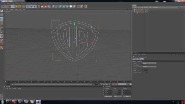 WarnerBros Logo Tutorial - Cinema 4D - Photoshop [HD]