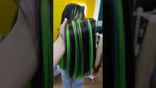 Цветные волосы без окрашивания смотреть онлайн