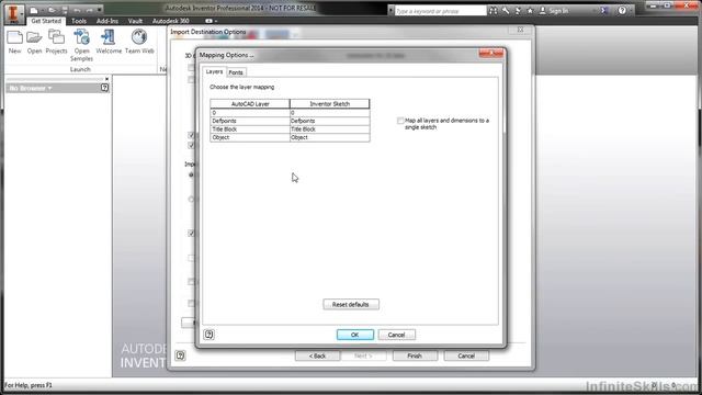 Autodesk Inventor 2014 Tutorial | Import AutoCAD Files смотреть онлайн
