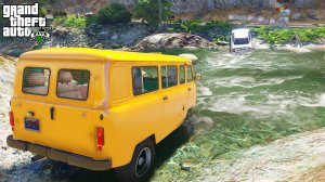 БУХАНКА vs ЛАДА ПРИОРА НА ГУСЕНИЦАХ на ЖЕСТКОМ БЕЗДОРОЖЬЕ в ГТА 5 МОДЫ - ЭКСПЕРИМЕНТЫ в GTA 5