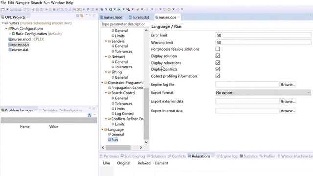 Handling Infeasibility With IBM ILOG CPLEX Studio