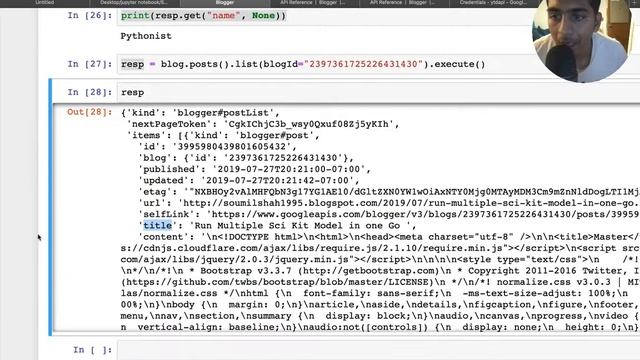 Getting started with Google Blogger API with Python tutorial #3 смотреть онлайн