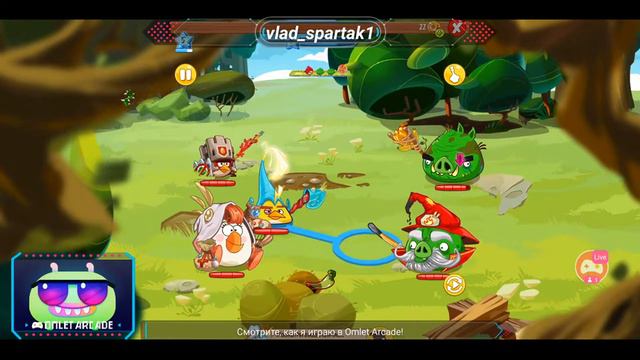 Играю в Angry birds Epic и общаемся смотреть онлайн