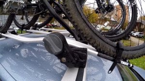 Первое знакомство с велокреплением thule на крышу машины