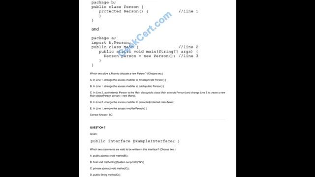 [July-2021] Latest Updated Oracle 1z0-819 exam questions and answers смотреть онлайн