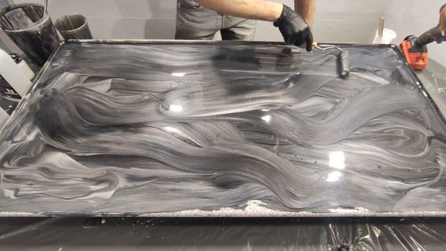 Столешница, эпоксидная смола Metally Epoxy и набор №40 от Meline products. Просто и неповторимо. смотреть онлайн