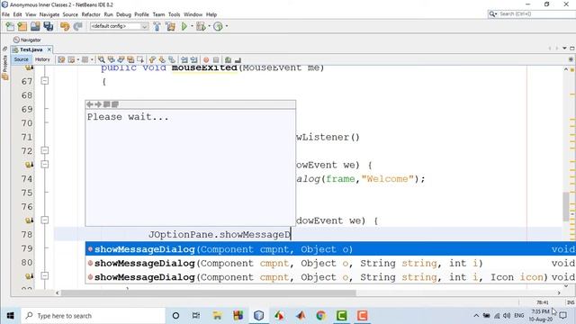 Using Anonymous Inner Classes for Handling Events in Java смотреть онлайн
