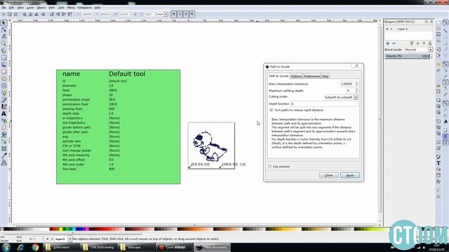 How to Create G-code File with Inkscape using Image and Text for GRBL CNC смотреть онлайн