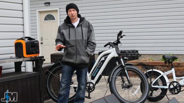 How to Charge Ebikes with Free solar power ~ Oupes 1200W Solar Generator Review.