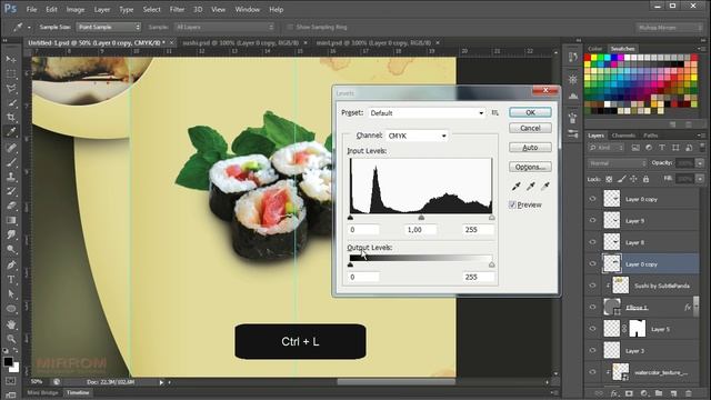 Create a Half Fold Menu Brochure Mockup Photoshop Tutorial смотреть онлайн