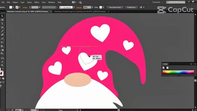 Valentine Gnomes Svg illustrator Art смотреть онлайн