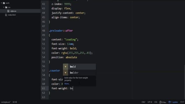 Counter Preloader Number || Html Css & Pure JavaScript смотреть онлайн