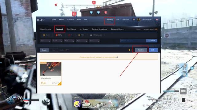 Китайская торговая площадка Buff.163. Я зарегистрировался на Buff