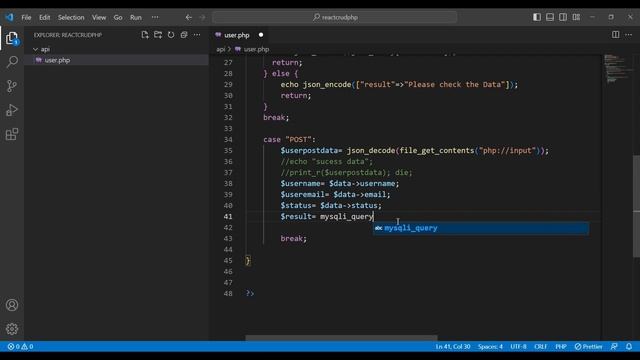 Post User Form data to API with React JS || React CRUD Using PHP API and MySQL -04 смотреть онлайн