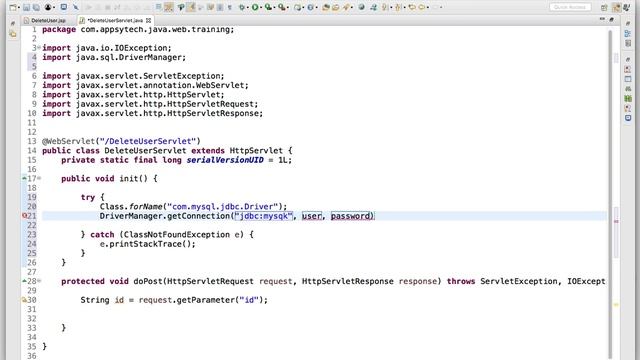 24 javaEE Delete data from database using servlet and mysql in hindi/urdu смотреть онлайн