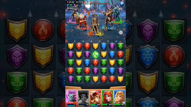 Управление камнями Empires and Puzzles смотреть онлайн