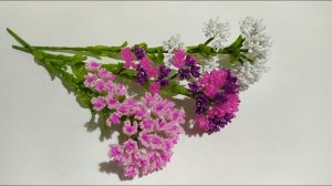 Цветы из бисера.1 часть. Спирея японская. Букет из бисера.Мастер класс. Пошаговый мк для начинающих.