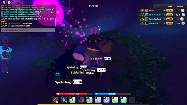 Spider Queen Run As A Cleric | ROBLOX - Vesteria смотреть онлайн