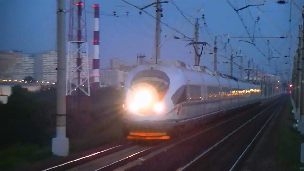 "Сапсан" ЭВС1-07 Москва - Санкт-Петербург смотреть онлайн