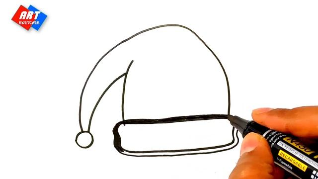 Drawing a hat picture for kids/Рисуем картинку шляпы для детей/ Сурет салу смотреть онлайн