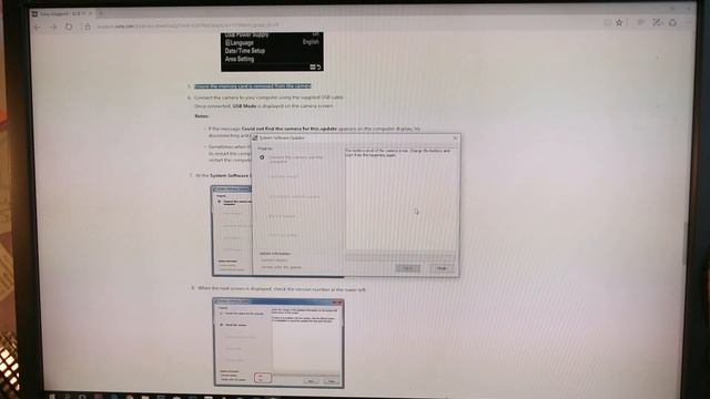 Обновление прошивки на камеру Sony Firmware Update Sony A7RII смотреть онлайн